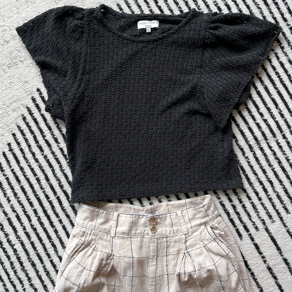 Madewell Butterfly Sleeve Top XS